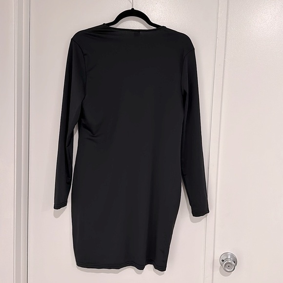SHEIN Curve 2XL Black Beautiful Short Shinny Dress - Picture 6 of 7